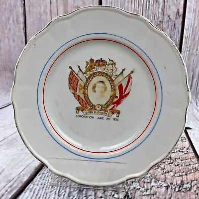 Buy Queen Elizabeth II 1953 Coronation Washington Pottery China Plate • 4.89£