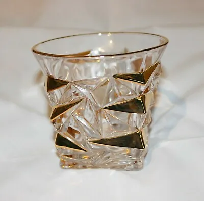 Buy LUXURY Gold-Painted Whiskey Crystal Glass Tumbler • 26£
