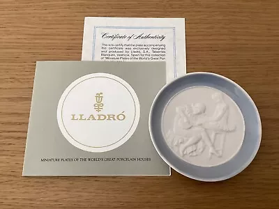 Buy Stunning .. Lladro Porcelain Small Plate / Trinket Dish (with Coa) .. Excel Cond • 3.90£