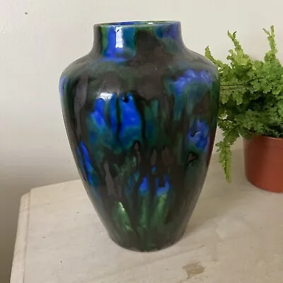 Buy Minton Hollins & Co Astra Ware Pottery Vase 1920s Blue Green Art Deco Stoke • 144£