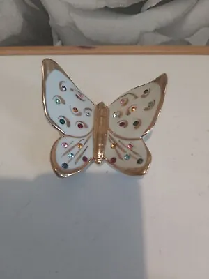 Buy Capodimonte Swarovski Butterfly Figurine Porcelain Rare #2 • 29.99£