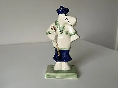 Buy  Bonchurch Pottery 'Hippo Golfer’ Figurine Signed Bristow • 25£