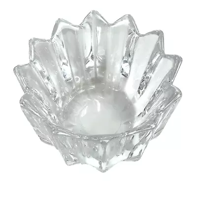 Buy Vintage Orrefors Sweden Crystal Glass Fleur Trinket Candy Bowl Dish 4 3/4  • 28.29£