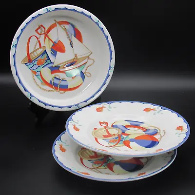 Buy Tiffany & Co. Seashore, Two (2) Plates & A Bowl, Beach, Children Of All Ages • 48.21£