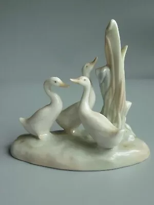 Buy Nao By Lladro Porcelain Figure Group Of Three Geese - Excellent Condition • 15£
