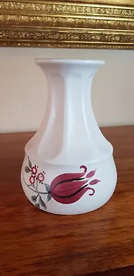 Buy Engish Mid Century Modern Floral Flower Pottery Vase By E Radford C1950s • 9.25£