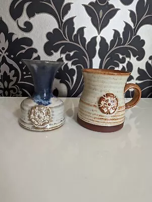 Buy York Rose Pottery Mug And Small Vase • 15.50£