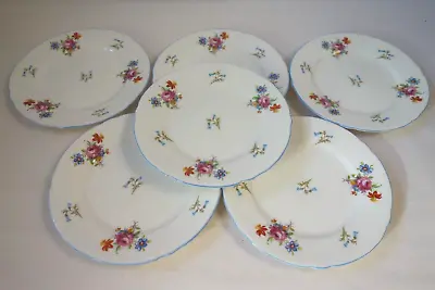 Buy 6 X Shelley Delicate Bone China Flower Side Plates 2326 – Good Cond • 10£