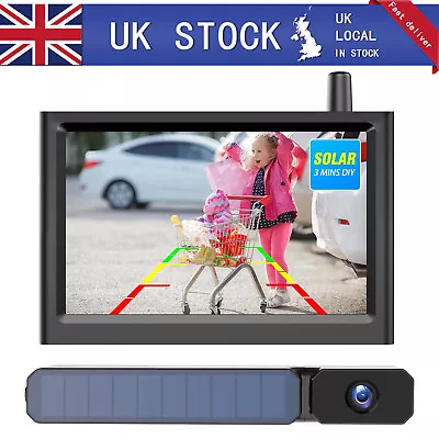 Buy AUTO-VOX Solar Wireless Reversing Rear View Camera +5  LCD Monitor For Truck Bus • 101.98£