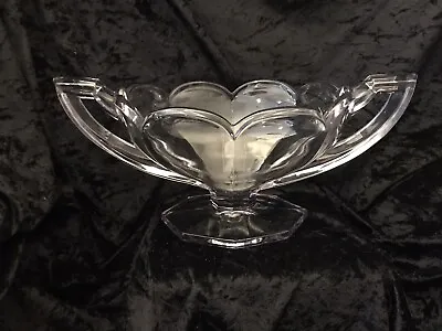 Buy Rare Very Large Chippendale Krys-Tol Trophy Handle Bowl Vase Glass Serving Dish • 19.99£