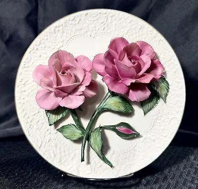 Buy Capodimonte Franklin Mint   The Silver Lavender Roses Of Capodimonte  Limited Ed • 35.48£