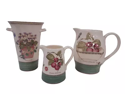 Buy Wedgwood Sarah Garden Bundle Jug & Vase Home Decor Kitchen Equipment Floral  • 15.15£