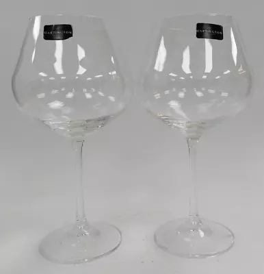 Buy Dartington Crystal Long Stemmed Clear Glass 21cm Wine Glasses X2 M15 P728 • 5.95£