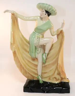 Buy Kevin Francis Ltd Edition 10  Figurine Green & Orange Mexican Dancer 1990s VGC • 89.99£