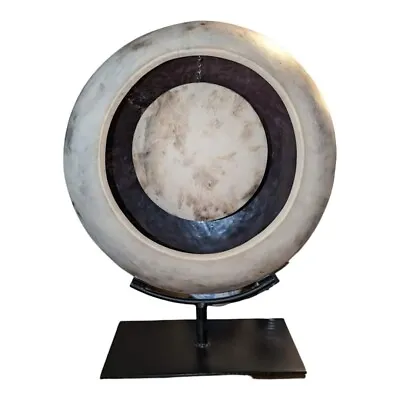 Buy ✨ 20.75  Carolyn Sale Crystal Studio Art Pottery Moon Orb Sculpture Pit Fired • 705.85£