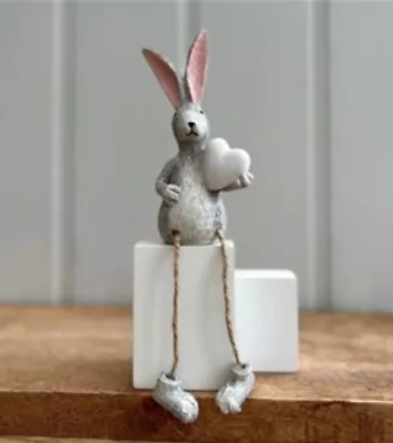 Buy Adorable Shelf Sitting 18cm From Top Of Ears To Feet. RabbitDecoration • 1.99£
