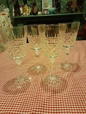 Buy 4 X Galway Crystal 'Rathmore' White Wine Glasses. Approx. 7  Tall • 20£