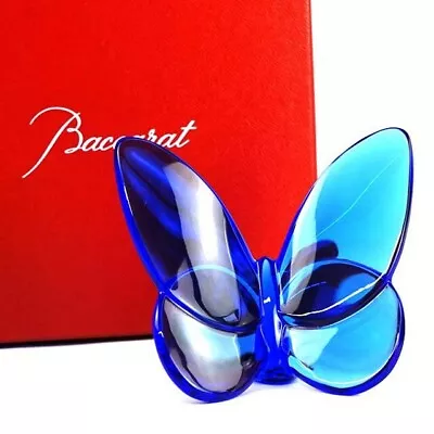 Buy Baccarat 2102546 Lucky Butterfly Crystal - Sapphire Blue - Figurine Papillon • 166.03£