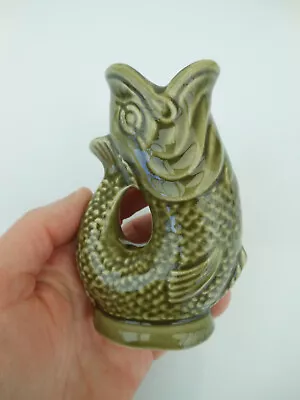 Buy Dartmouth Pottery Miniature Gurgle / Gluggle Fish Jug - 3.75 Inches Tall • 28£