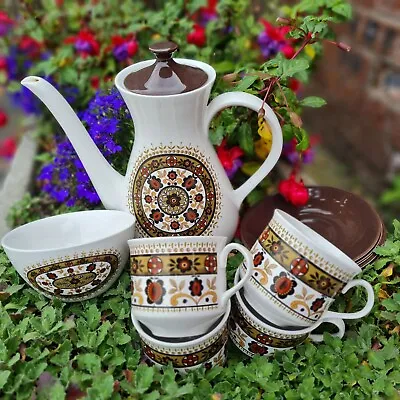 Buy Vintage Ridgeway China Coffee Set 4 X Cups Saucers, Coffee Pot, And Bowl Stylish • 28£