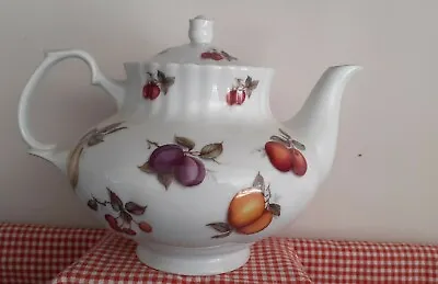 Buy Large Scatter Fruit English Bone China Tea Pot By Milton China 6 Cup • 19.99£