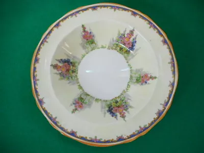 Buy Vintage Alfred Meakin Hollyhock Flared Cereal Bowl 6 3/4  Hand Painted • 13.23£