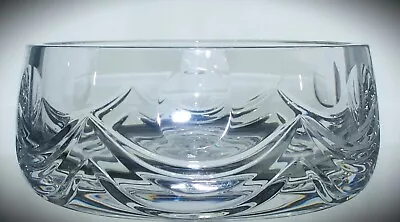 Buy Vintage Hand Made Heavy Lead Crystal Cut Glass Centrepiece Bowl - 17cm, 1.5kg • 12.50£
