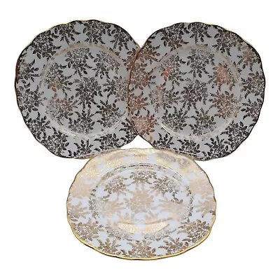 Buy Royal Vale Ridgway Gold Leaf Design Bone China Side Plates Tea Plates 3x  • 9.99£