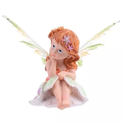 Buy  Flower Fairy Ornament Resin Lovers Desk Topper Glass Container • 14.95£