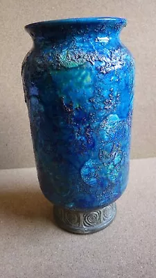 Buy Rare Mcm Rosenthal Netter Bitossi Italy Aldo Londi Blue Cinese Art Pottery Vase • 723.15£