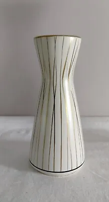 Buy Vintage Vase W German Marzi & Remy Vase Cream With Gold Stripe • 28£