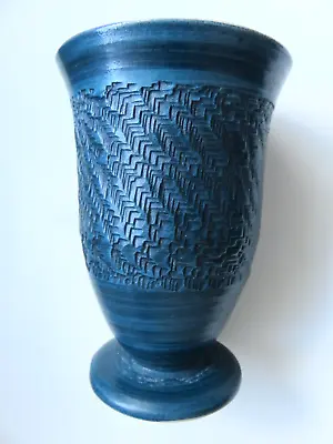 Buy Bonchurch Textured Goblet Vase - Isle Of Wight Pottery • 12.99£