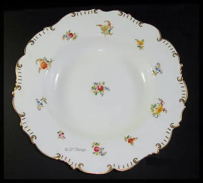 Buy 1890s Brown Westhead Moore & Company Pink Rose & Floral Large Porcelain Bowl H 4 • 38.04£