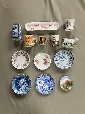 Buy JOB OF 13 X  PRETTY CHINA MOST WITH MAKERS MARKS WORCESTER WEDGWOOD COPELANDS • 9.99£