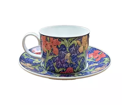 Buy Dunoon Fine Bone China Iris Coffee Cup & Saucer Adapted From William Morris • 15£