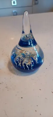 Buy  Vintage Glass Paper Weight, Beautiful Blue Colour • 10£