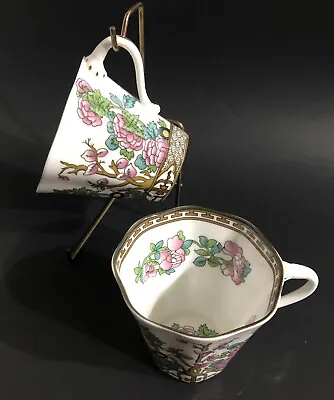 Buy Coalport China India Tree Set 2 Coffee Tea Cups A.D 1750 Floral Pattern England • 23.71£