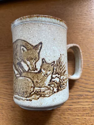 Buy Dunoon Ceramics Stoneware Mug, Made In Scotland - Fox And Cub Design • 15£