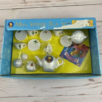 Buy NOS Vintage 1997 Scholastic Miss Spider China Tea Set BOX WEAR Callaway & Kirk  • 19.27£
