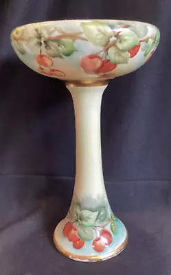 Buy Antique Willets American Belleek Handpainted Tall Compote Vase 10.5” • 94.86£