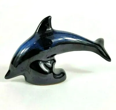 Buy Vintage Blue Mountain Pottery Cobalt Blue Miniature Dolphin Figurine Canada  • 18.31£
