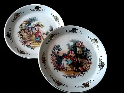 Buy Vtg.Lord Nelson Pottery Miniature Porcelain Hand Crafted Plates Romantic Scene  • 8£