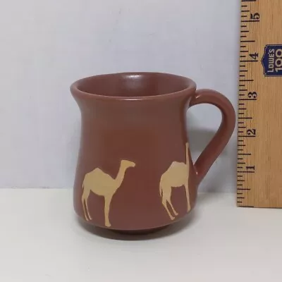 Buy Jordan Mug Handmade Camel Palm Tree Brown Ceramic Glazed Cup Middle East • 20.45£
