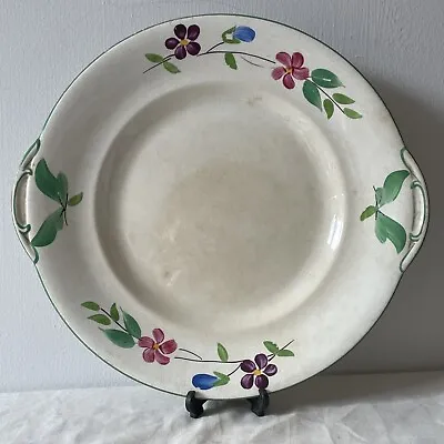 Buy Vintage SolianWare SOHO Pottery Ltd CobridgeGreen Tab Handled Cake Serving Plate • 7.99£