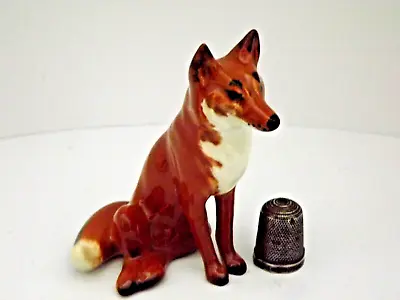 Buy One (1) Vintage Beswick Pottery Sitting Fox Figurine • 27.99£