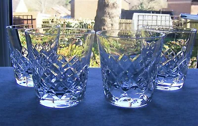 Buy Lovely Set Of 4 Stuart Crystal  Canon  Pattern 3 3/8 Inches Whisky Glasses • 30£