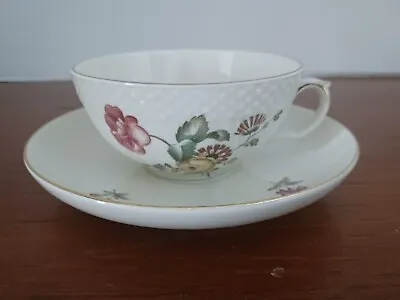 Buy Antique Teacup And Saucer Royal Copenhagen Denmark  Floral 910/1551 RARE • 33.18£