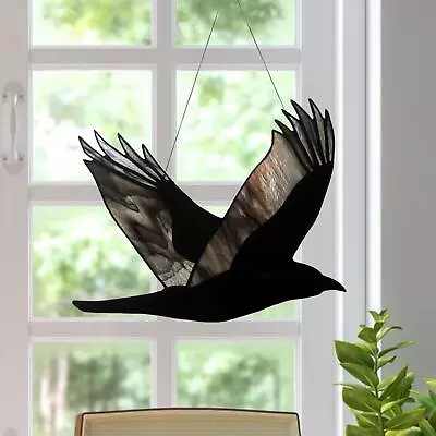 Buy Raven Glass Window Hangings Halloween Decoration For Windows • 10.60£