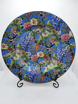 Buy 1920s Crown Ducal Ware England Blue Chintz Exotic Birds And Flowers Soup Bowl • 42.57£