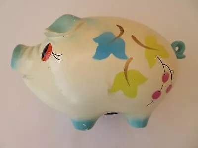 Buy Vintage Ellgreave Pottery Piggy Bank Money Box Pig Made In England Very Cute • 6.50£